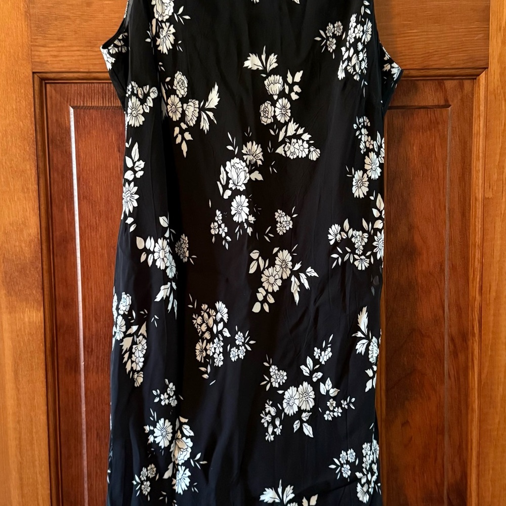 Evan Picone Monochrome Patterned Dress